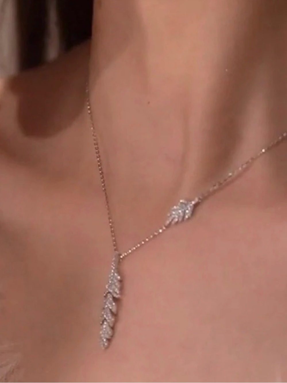 Angel Feather Necklace - Picture 3 of 4